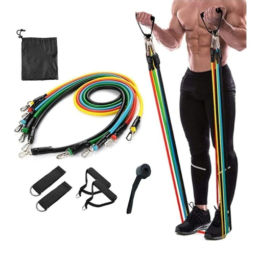 5 Piece Exercise Bands With Handles